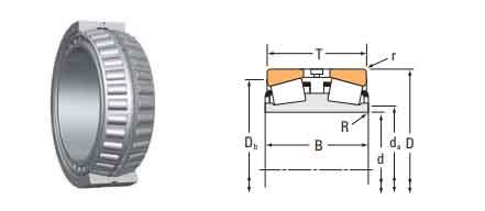 Tappered roller bearings single row Type TS